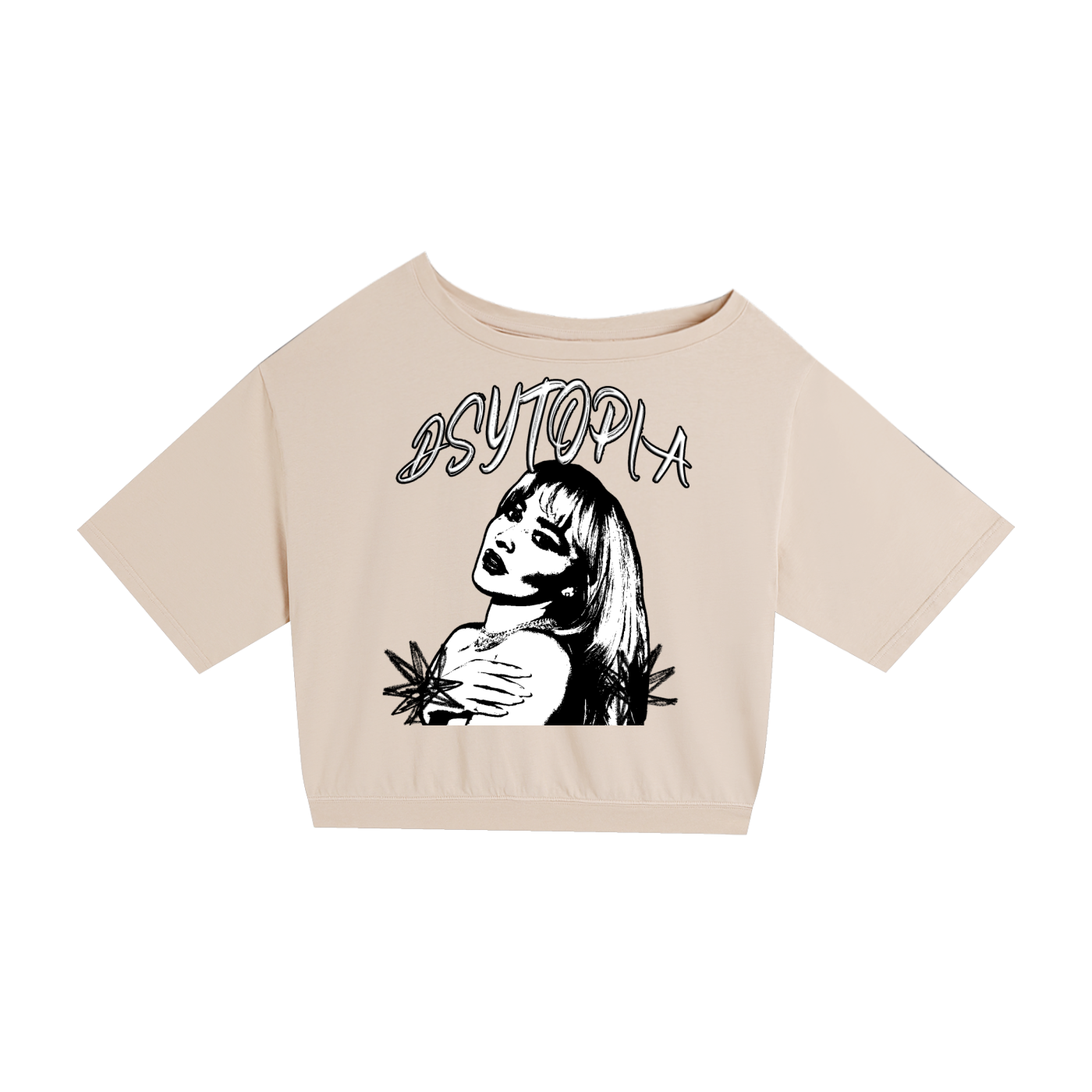 Asymmetric Shoulder Sabrina T-Shirt