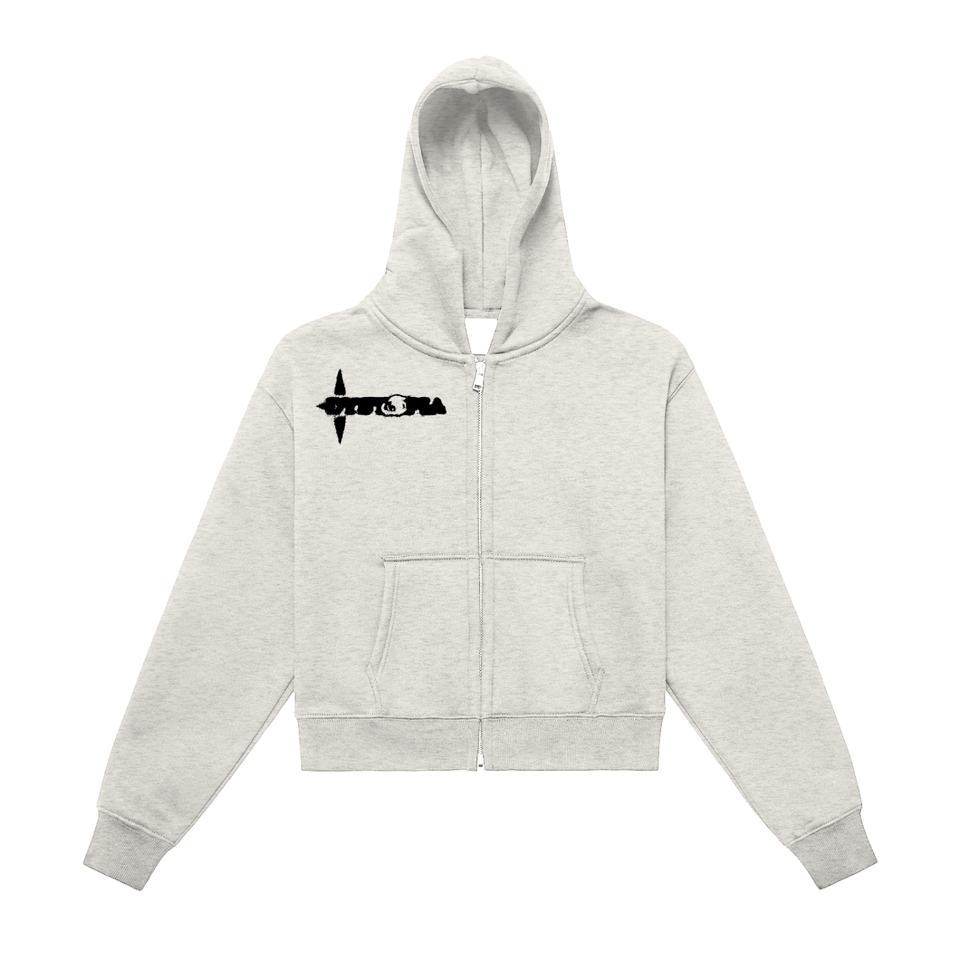 Cropped Dystopia Zip-Up