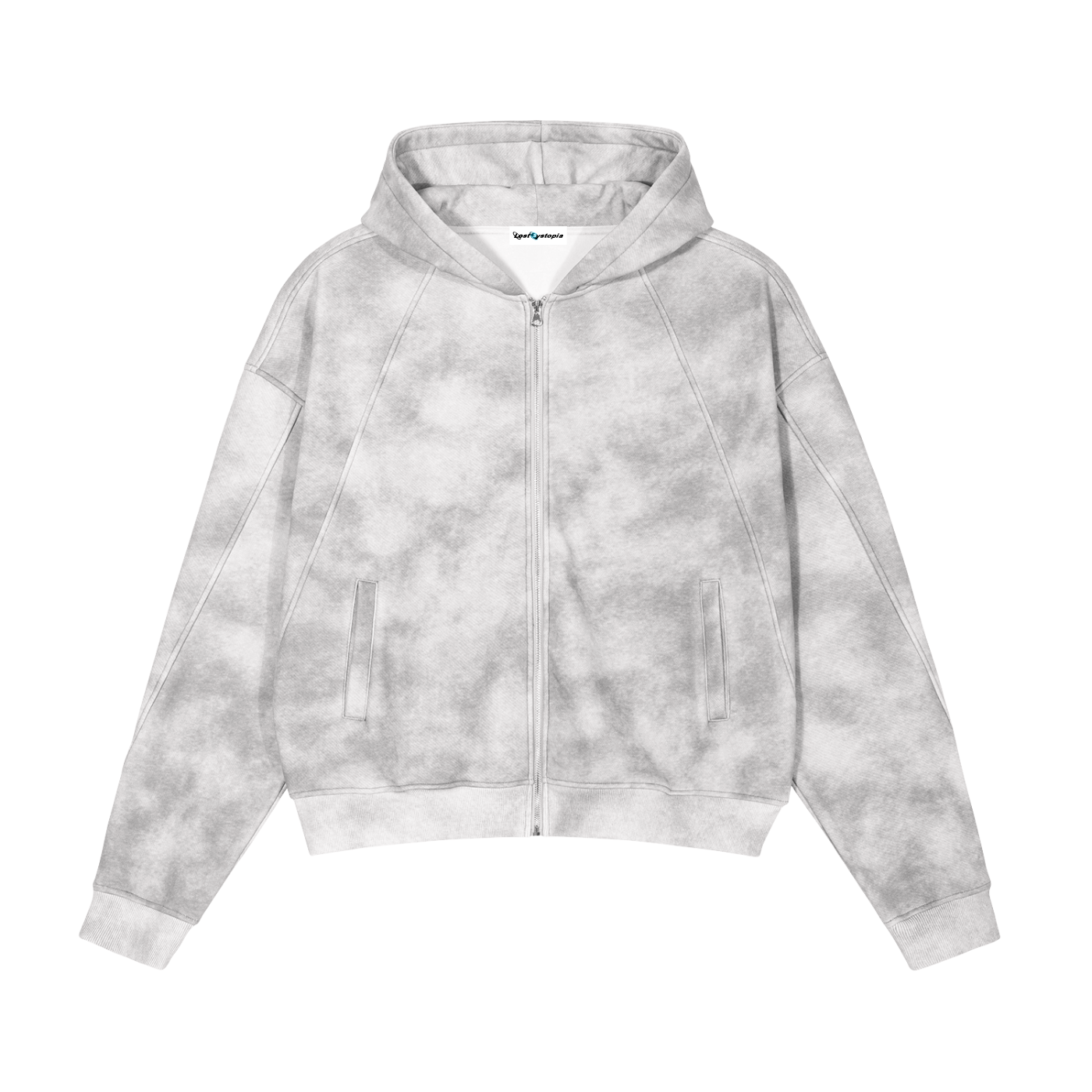 Dirty White Camp Dystopia Hoodie
