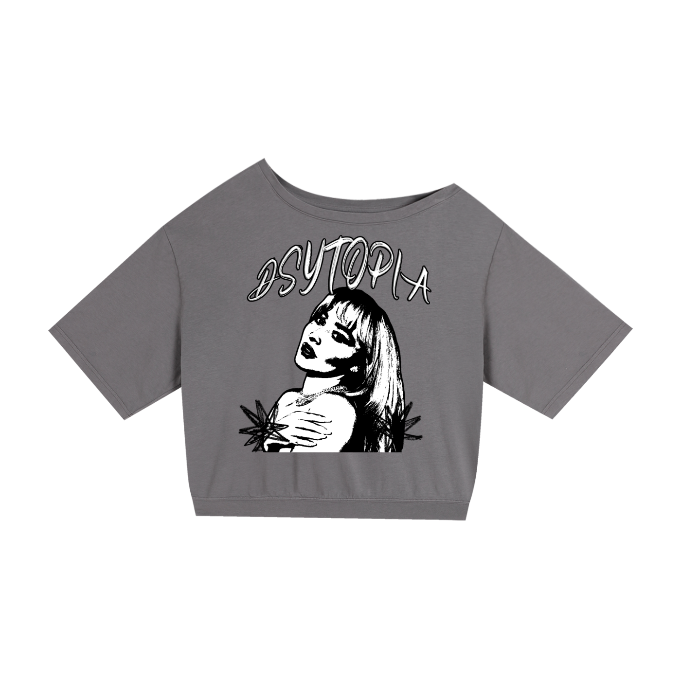 Asymmetric Shoulder Sabrina T-Shirt