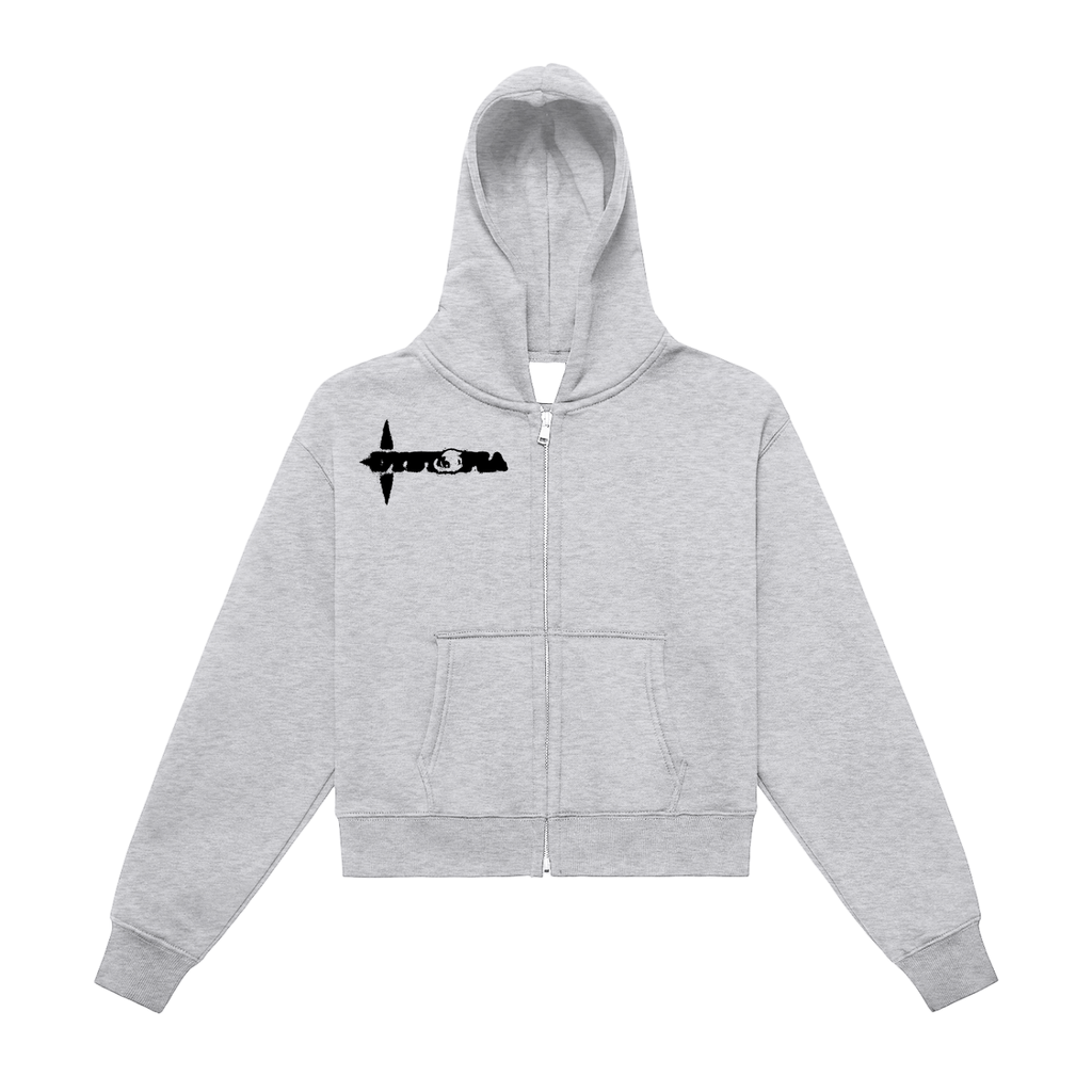 Cropped Dystopia Zip-Up